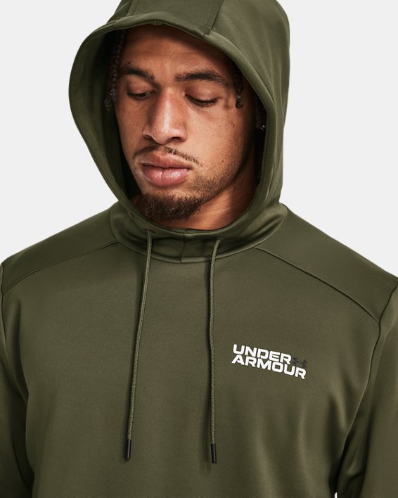 Men's Armour Fleece® Graphic Hoodie, Green, pdpMainDesktop image number 3